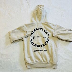 Talentless Heavyweight Size M Hoodie Sweatshirt The Hotel Collection Cream